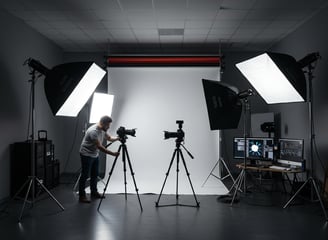 creacion de contenido, camaras profesionales, estudio de grabacion,