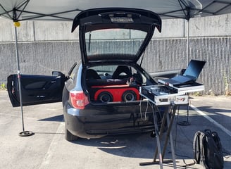 Portable DJ rig for outdoor Events - DJ Semi-Stealth