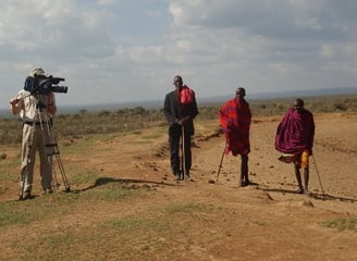 Mark Crowner Kenya location shoot 2004