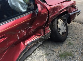 Car damaged in accident (Motor Insurance)