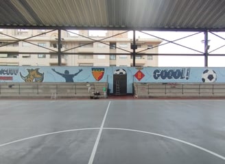Después mural Can Cuyas graffiti muralismo