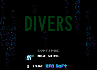 UFO 50 - Divers Title Screen