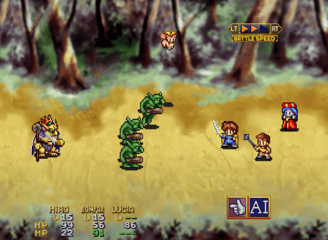 Lunar Eternal Blue Battle Screen