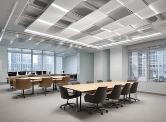 A ceiling design featuring intricate, abstract calligraphic patterns with illuminated cutouts. The patterns appear fluid and artistic, spreading across the entire surface. Gentle lighting enhances the visual appeal, creating a calming atmosphere.