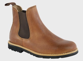 Brown leather boot