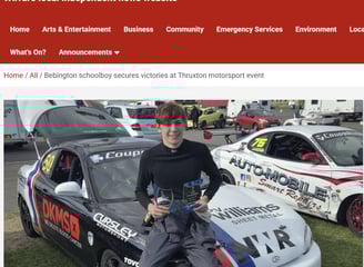 Media coverage of Nathan Williams Racing