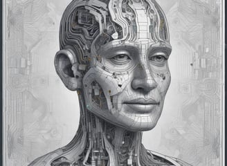 A laptop computer with a website displayed on the screen featuring the text 'Exceptional Web Application design & development'. The laptop is on a dark surface, and the website has a clean and modern design with a light background and colorful text elements.