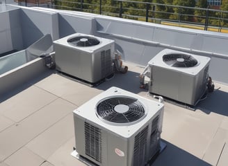 Equipos instalados en una terraza