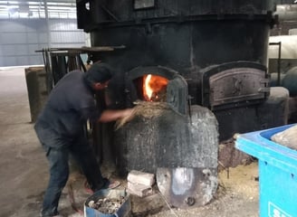 Pengolahan Bahan Baku Bambu Dengan Oven