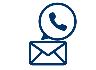 correo, llamada, whatsapp