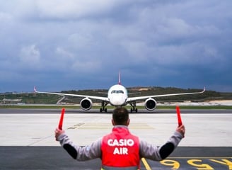 Casio Air Service handling aircraft