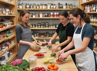 A woman with earrings and wearing a black top is smiling while using a dropper to add liquid from a small white bottle labeled 'resilience' into a jar filled with a light green smoothie. The woman is standing by a countertop in a brightly lit kitchen.