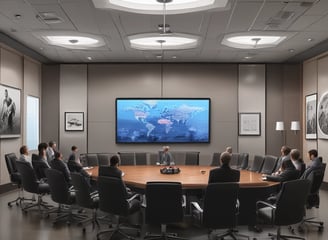 Several people gather in a hallway, where some are wearing bright yellow shirts labeled 'VOLUNTEERS'. Others in the background carry the Indian national flag, creating a sense of cultural celebration.