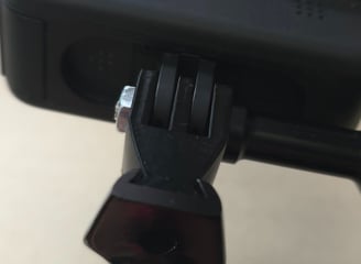 Uni-Mount white "Single" mount with gopro