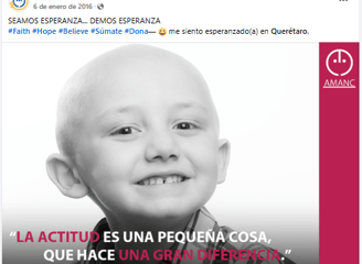 AMANC es una esperanza tangible en la cuasa contra el cáncer infantil en México