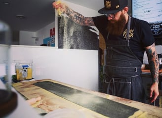 Chef Adam Pawlak Egg & Flour Pasta Bar