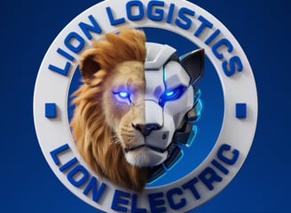 a lion head with a lion head and a lion head