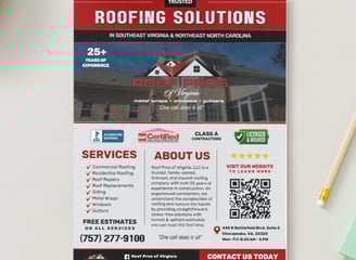roofing flyer design