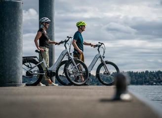 Seniors Riding Bikes