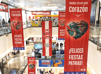 Gigantografías para fiestas patrias.