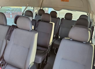 Comfortable 14-seater maxi taxi available for hire in Perth