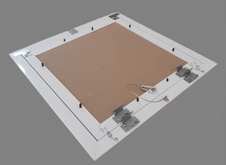 a picture of a square shaped object with a brown paper