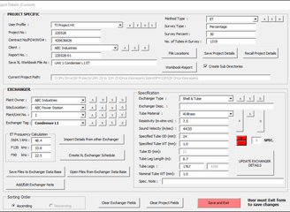 Tube Testing Project Interface