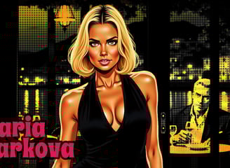Daria Zarkova, impecable en un vestido negro, atraviesa el restaurante A Mar bajo la mirada calculadora de Rafael Montoro, en