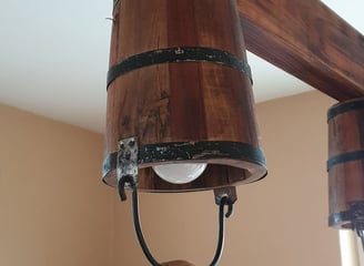 wooden buckets