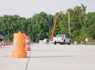 a big flatwork made by company construction