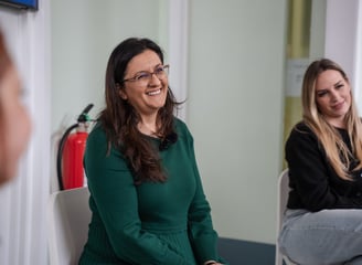 An image of Dr. Shelina conducting a workshop