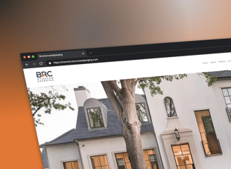a laptop computer screen displaying a website page with a picture of a house