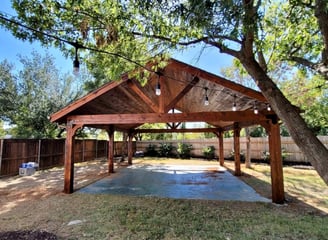 Massive Brown Cedar Patio