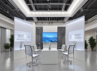 A group of people are gathered in a conference room, engaged in a UX training session. Two women are seated at a table with laptops, participating in the training. A large poster on the wall advertises UX Indonesia and a UX training series. Papers with diagrams are taped to the wall, and various electronic devices and cups are on the table.