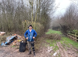 the boss of that garden guy standing next to cut down trees in worcester