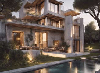 A sunny urban street scene with a wide sidewalk and a building on the left displaying a sign for a property management company. Trees with lush green foliage provide shade further down the street. Several vehicles, including cars and a truck, are parked or driving on the road. A sign indicating a loading zone is visible, and the sky is clear and blue.