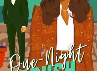 One-Night Crush - a Black woman in a suit and a man in a suit