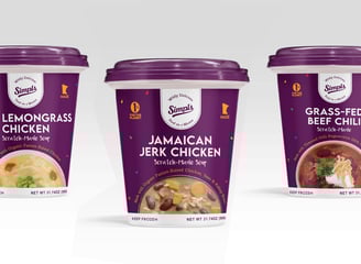 Scratch made meals food packaging design label