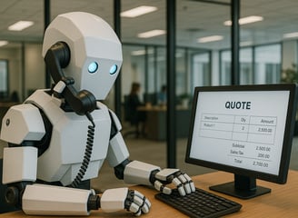 AI generating quotes and scheduling work