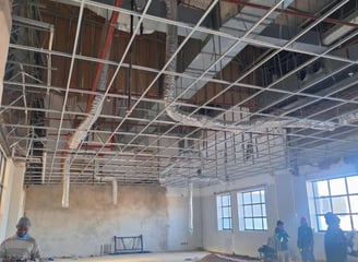 Completion of suspended ceiling grid work for commercial renovation project, North riding, Randburg