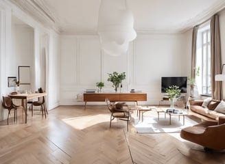 Chantier de rénovation d'appartement après départ de locataire à Paris, géré par L'Atelier BERNARD