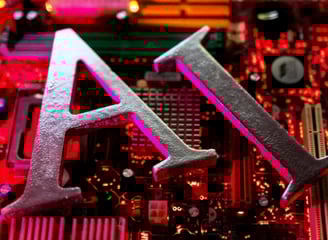 a computer motherboard with a letter a and a letter a