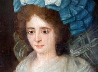Tableau ancien restauré par l'artiste France CRUSE.
