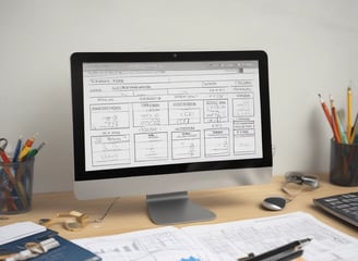 A tall modern building under construction is visible, surrounded by scaffolding and supported by large columns. In the foreground, there are road signs indicating directions, and a view of a city street with parked bicycles and cars. The scene has an urban atmosphere with a mix of construction materials and infrastructure.