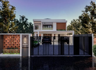 Desain Rumah Bapak Nana di BSD Tangerang