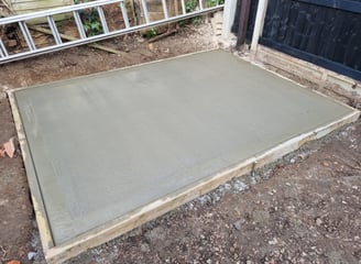 Concrete bases - lawtons landscapes 