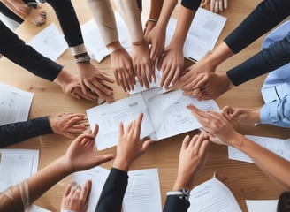 A poster features a close-up of a woman's face with a message about psychology. The top of the poster has the phrase 'GET PSYCHED!' in large orange text. Below, there is a series of questions in varying sizes and colors, exploring different psychological topics. The bottom part of the poster contains a web address.