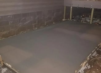 concrete slab under deck in huntsville