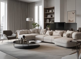 A row of hanging fabric curtains in various colors is illuminated by sunlight, casting shadows across their textured surfaces. The fabrics range from greens and browns to oranges and reds, creating a warm and earthy palette.