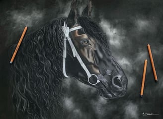 realistic horse portrait
